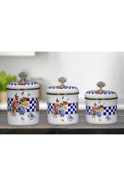 AC BOX Home Allegro Enamel Spice Rack Set Ac Box 861931