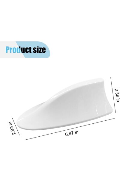 erorex غطاء هوائي زعانف القرش للسيارة، غطاء هوائي سقف إشارة السيارة البلاستيكي، شريط لاصق، عالمي