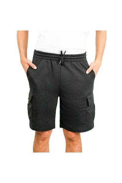 Giordano Men's Cotton Blend Interlock Relaxed Fit Shorts