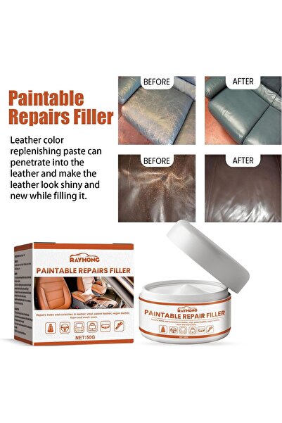 erorex Sofa Leather Filler Repair Cream Kit, Leather Repair Lotion Car Seats, Bags, Shoes, Jackets – Stain