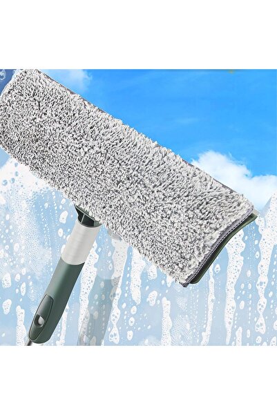 erorex 2 1 ممسحة تنظيف النوافذ القابلة للتمديد، أداة غسيل النوافذ التلسكوبية 3M برأس قابل للانحناء، زجاج