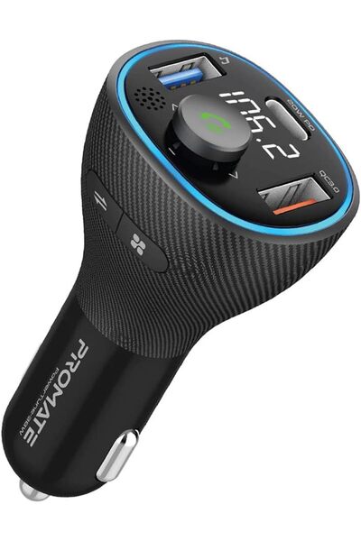 erorex جهاز إرسال FM لاسلكي، -مجموعة جهاز إرسال بلوتوث V5.1 للسيارة، توصيل طاقة USB-C بقوة 20 وات، وQc بقوة 18 وات