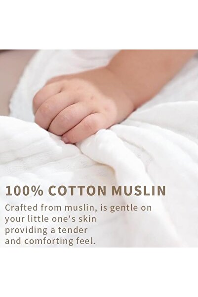 erorex Muslin Hooded Baby Bath Towels 100% Muslin Cotton Bath Towel Newborn Infant Toddler Unisex Soft &