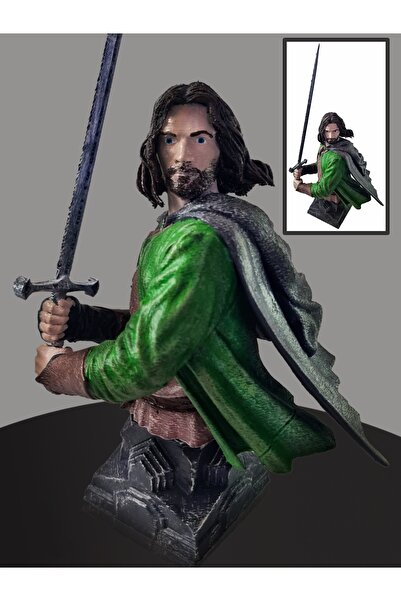 eselya Eselya3D Aragorn Figür Büst,The Lord Of The Rings Aragorn, Yüzüklerin ...