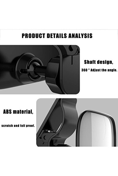 erorex Automotive Interior Rearview Baby Mirror Right Wide Angle Convex Mirror Infant Toddler Child