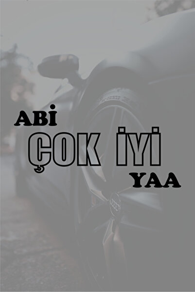 Quart Aksesuar ملصق زجاج السيارة مقاس 20 × 10 سم من Abi Too Good Ya Auto