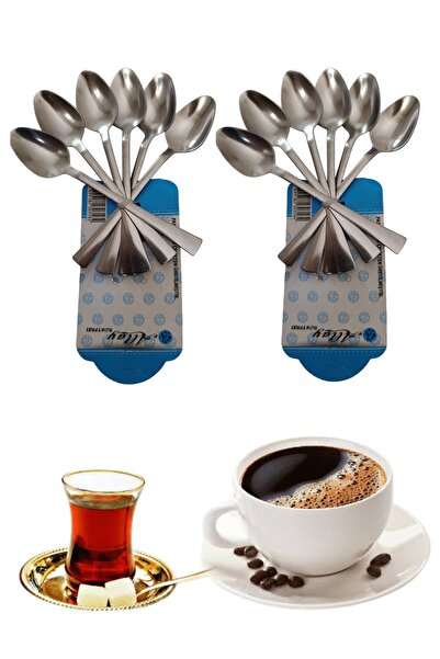Assess Store 12Pcs Stainless Steel 1mm Tea Coffee Spoon
