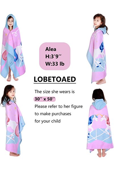 erorex Kids Hooded Bath Beach Towel Soft Cotton Wrap Toddlers Children Hooded Towel Boys Girls Fun Designs