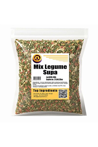 Top Ingrediente Amestec Legume Deshidratate Supa - Fara Sare - Fara MSG - 250g