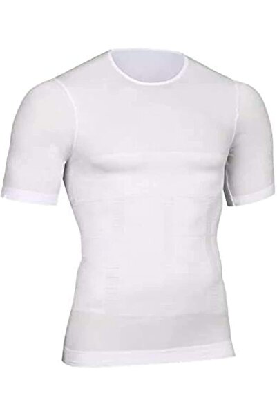 erorex Short Sleeves Tank Corset Men Corset Abdomen Vest Muscle Body Shaper Top