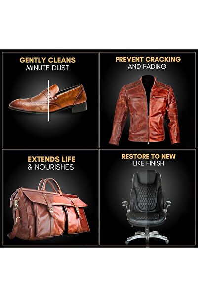 erorex Nora Car Care Leather Cleaner N-201 – Shines, Protects, Beautifies Leather, Prevents Fading
