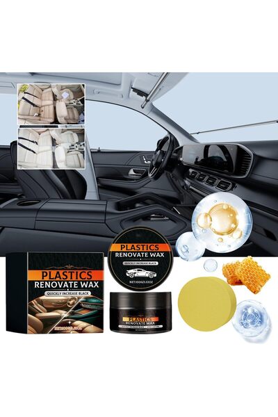 erorex Car Leather Cleaning Cream, 100G Leather Care & Restoration Polish, Cleaner & Conditioner Car
