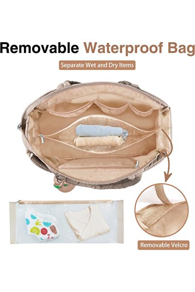 erorex Diaper Bag Tote Baby Diaper Tote Bags Crossbody Hospital Bag Travel Large Mommy Bag Silicone