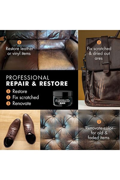 erorex Leather Recoloring Balm, Leather Color Restorer Couches, Leather Dye Furniture, Leather Repair