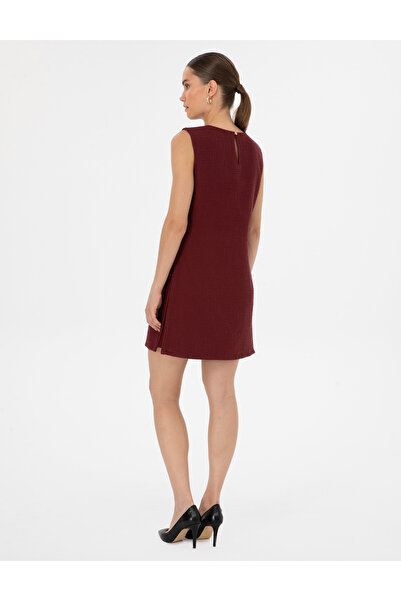 Pierre Cardin Vişne A Kesim Dokuma Elbise 50313272-VR223