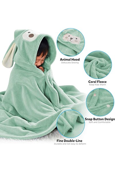 erorex Baby Bath Towel Hooded Ultra Soft Towel Highly Absorbent Bathrobe Blanket Toddlers Shower Gifts