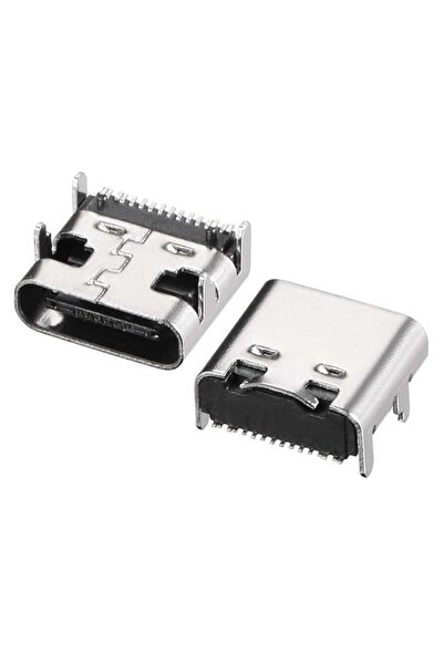 Powermaster IC-266B-4 Type-C Dişi Şase Konnektör - USB 3.1 16 Pin Hızlı Şarj ...