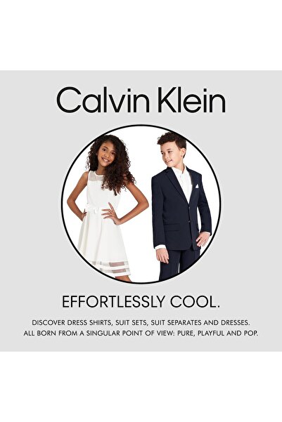 erorex Boys' Long Sleeve Sateen Dress Shirt Style With Buttoned Cuffs & Shirttail Hem