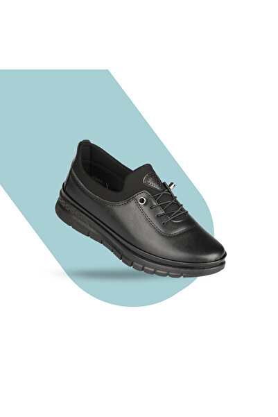 Wanetti Καθημερινά Ορθοπεδικά Μαύρα Παπούτσια - Κομψά και Άνετα Γυναικεία Παπ...