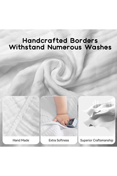 erorex Baby Hooded Towels Babies Toddlers Premium Muslin Baby Bath Towel Hood Warm Soft Absorbency Unisex