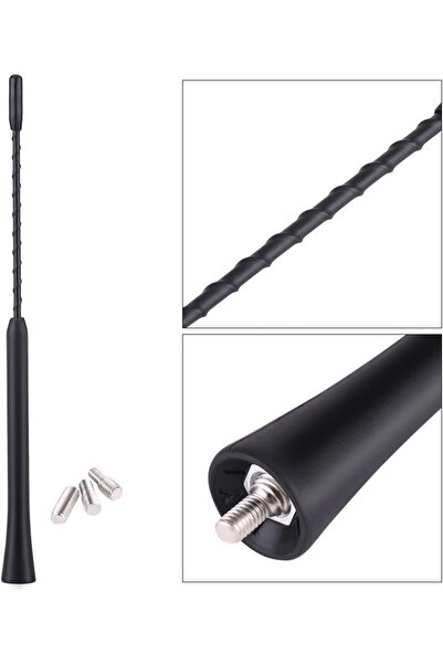 erorex 9 Inch Universal Car Radio Aerial Aerial, Replacement Noise Canceling Antenna Screws, Threaded