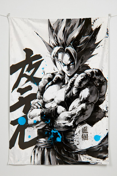 Alpacarpet غطاء حائط عمودي من Dragon Ball - قماش عالي الجودة بطابع الرسوم الم...
