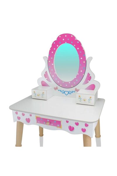 Toysilla Wooden Children's Makeup Table Set - T3006