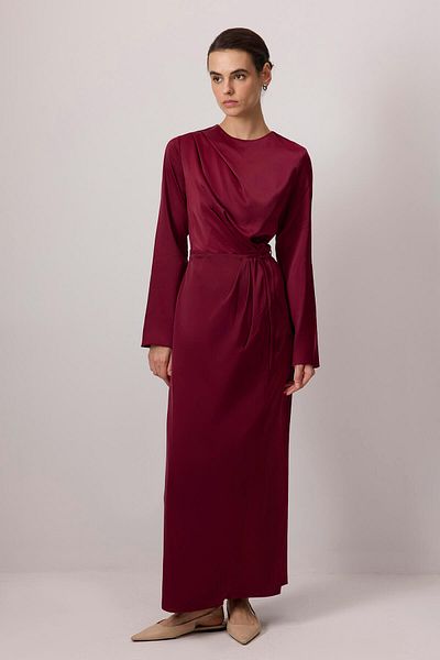 Touché Privé Draped Satin Dress