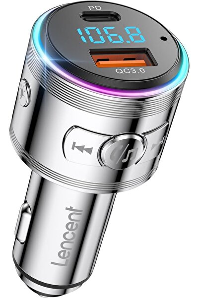 erorex جهاز إرسال FM للسيارة مزود بتقنية بلوتوث 5.3، وشاحن سيارة سريع بتقنية Pd 30 وات وQc3.0 18 وات، وبلوتوث لاسلكي للسيارة