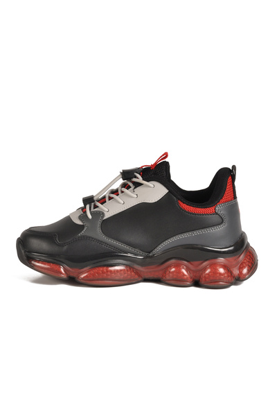 pepino Black Lock Lace-Up Boys' Sports Shoes