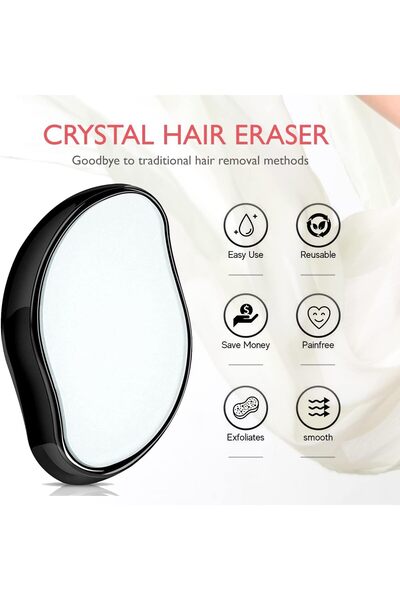 Generic ممحاة الشعر الكريستالية للنساء والرجال، مزيل الشعر السحري