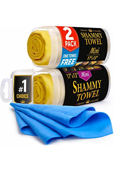 erorex قماش شمواه فاخر للسيارة - عبوة من قطعتين - منشفة شامواه صغيرة للسيارة