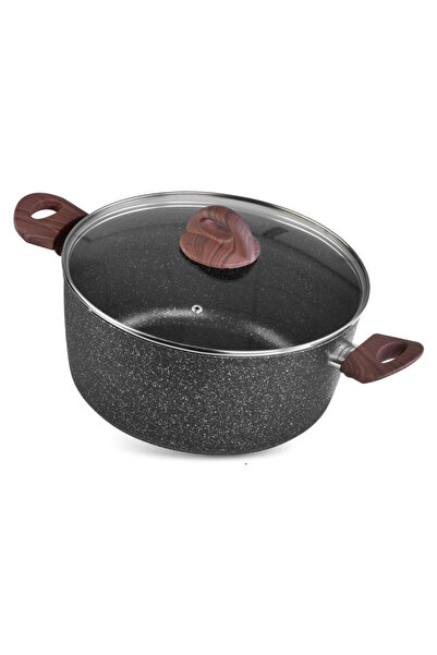 SGTT Round pot with triple-layer lid BML24, diameter 24 cm, 4 l, wooden handles