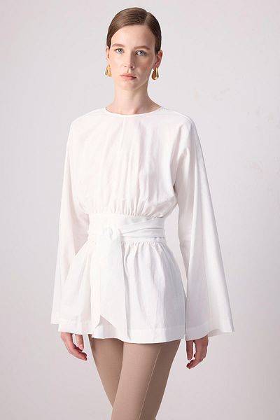 Touché Privé Poplin Tunic with Binding Details