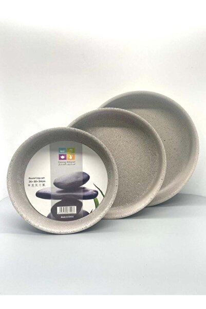 genernic Round cooking trays for the Turkish granite oven, 3 gray sizes
