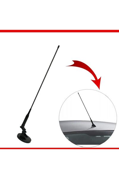 erorex هوائي راديو السيارة المتميز - ملائم عالميًا، مثبت جانبيًا، سهل التركيب