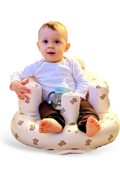 erorex Baby Inflatable Seat Babies 3 36 Months Soft Safe Adorable Bear Cub Design Perfect Sitting Up