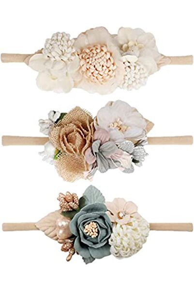 erorex Floral Headbands Set Baby Girls Nylon Infant Flower Elastic Hair Band Bows Wraps Newborn Toddler