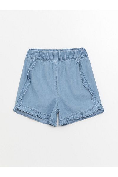 LC Waikiki New Season Basic Baby Girl Jean Shorts