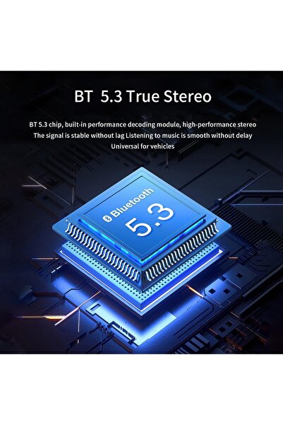 erorex Bluetooth 5.3 Fm Transmitter Car, Fm Transmitter Bluetooth，Lag-Free Music Streaming, Bluetooth Car