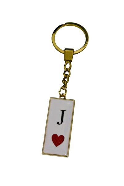 Roza ميدالية مفاتيح أنيقة بتصميم حرف J