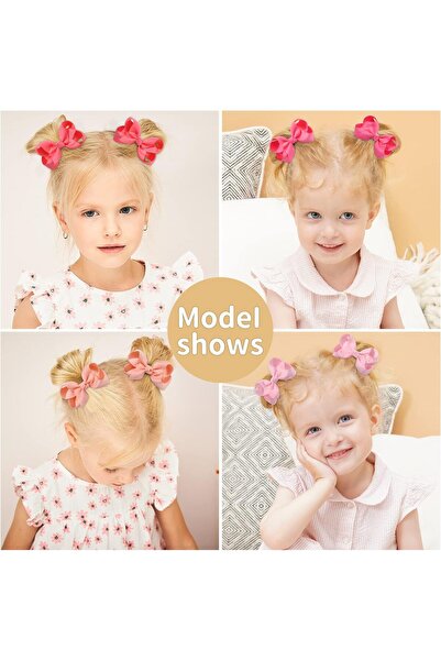 erorex 40Pcs 3 Inch Hair Bows Girls Grosgrain Ribbon Toddler Hair Accessories Alligator Clips Toddlers