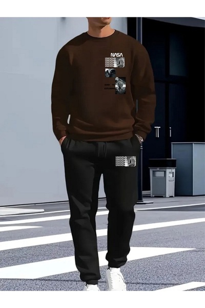 x-compass life Tracksuit Set Crew Neck Seasonal Nasa Picture