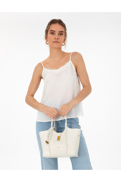 Pierre Cardin White Shoulder Bag 50321709-Vr013