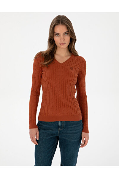 Pierre Cardin Cinnamon Ex. Slim Fit Basic Sweater 50317062-Vr191