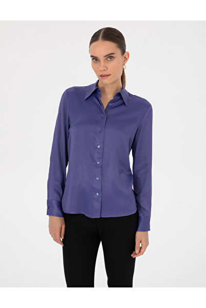 Pierre Cardin Mor Regular Fit Uzun Kollu Gömlek 50318229-VR038