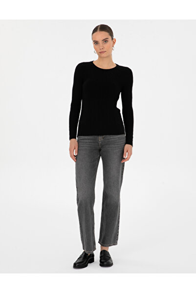 Pierre Cardin Black Ex. Slim Fit Knitted Patterned Sweater 50316334-Vr046