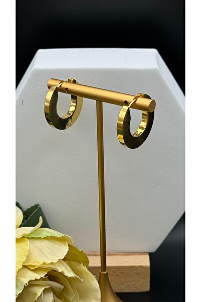 Çelik Hoop Model Earrings