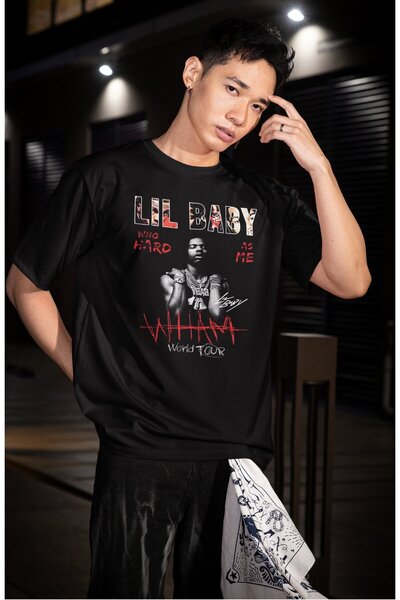 Fuddy Moda Μπλουζάκι Unisex με στάμπα Wham World Tour, Υπερμεγέθη μπλουζάκι μ...