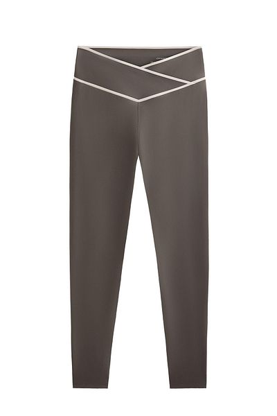 Oysho Perfect-adapt crossover V-cut waist 65cm ankle-length leggings